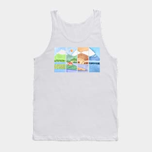 Four Seasons Watercolor Tank Top